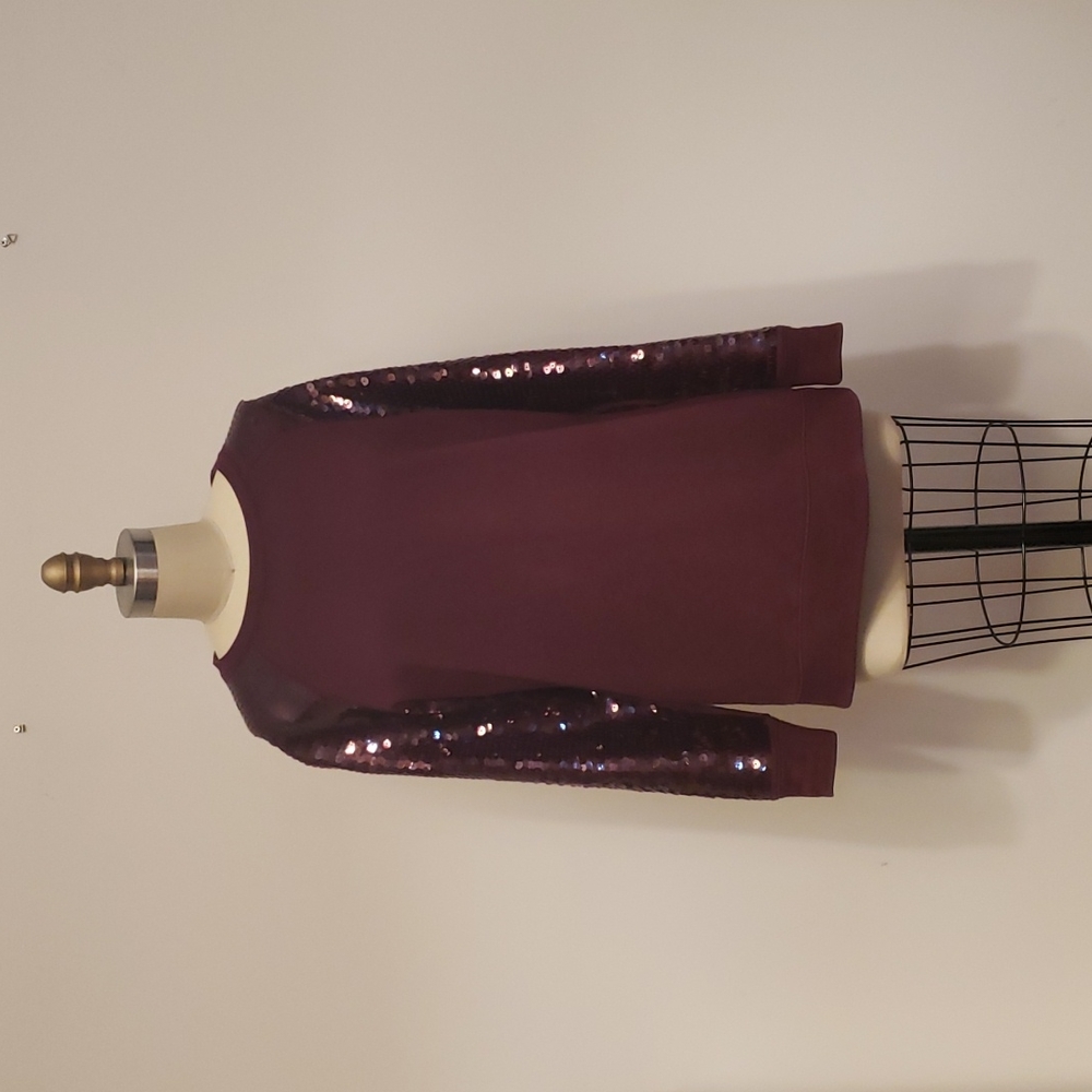 DKNY Sequin Sleeves Sweatshirt